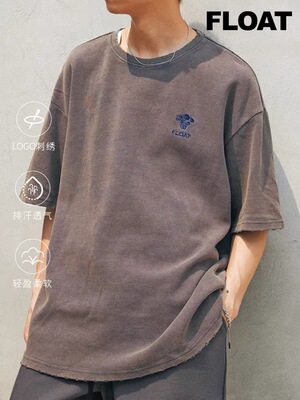 FLOAT华夫格面料潮流T恤25夏季新款时尚百搭男女同款简约休闲短袖