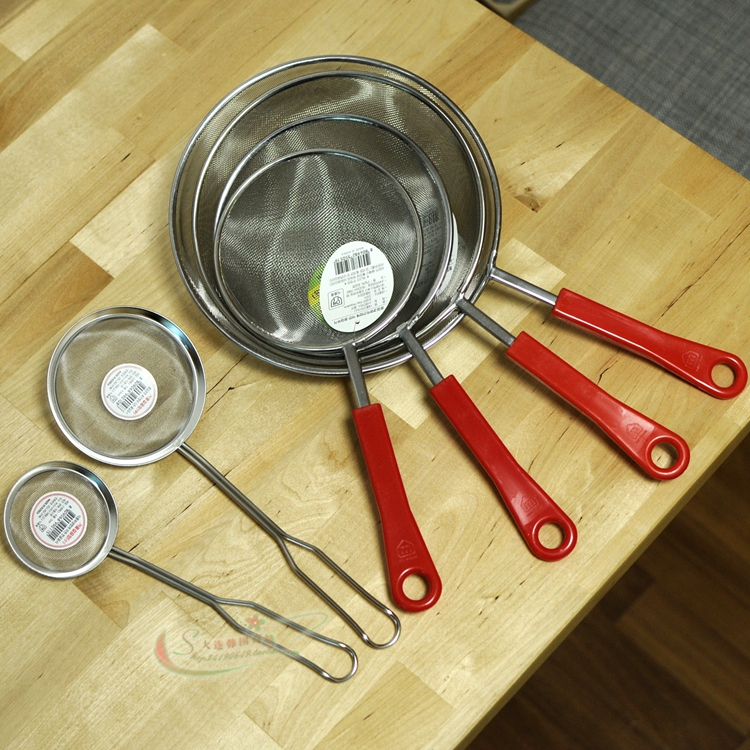 韩国进口漏勺超细密牛奶过滤网家用厨房火锅不锈钢捞勺油炸沥油