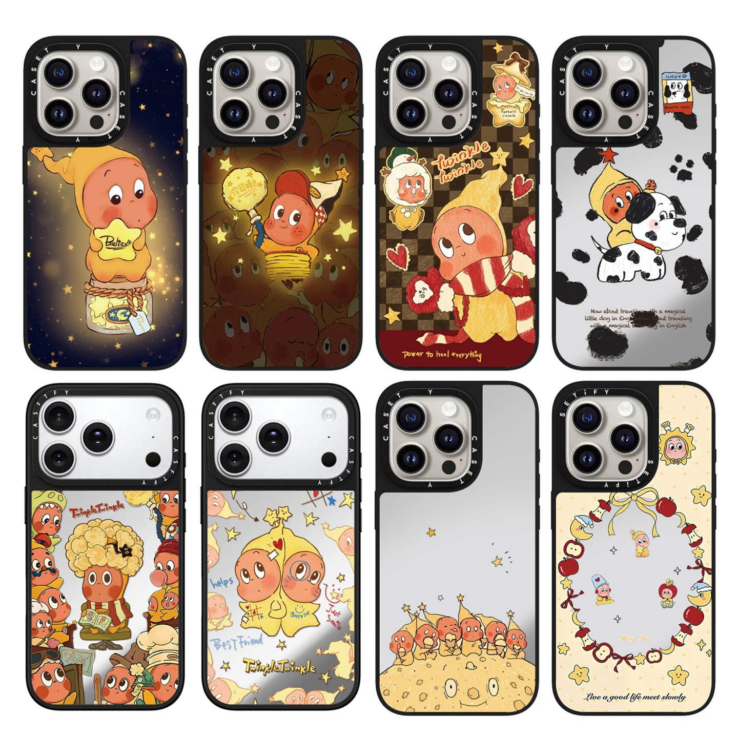 CASE星星人发光Twinkle适用iPhone17promax手机壳16pro苹果15pm防摔镜面Air磁吸14plus卡通趣味13可爱2保护套