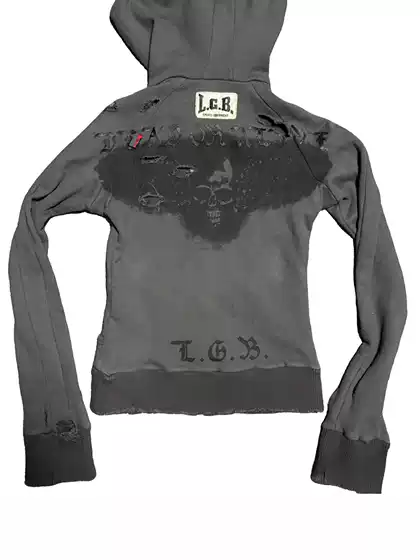 Lgb Dead or Alive Skull Destruction Hoodie Visual Subculture Casual Jacket