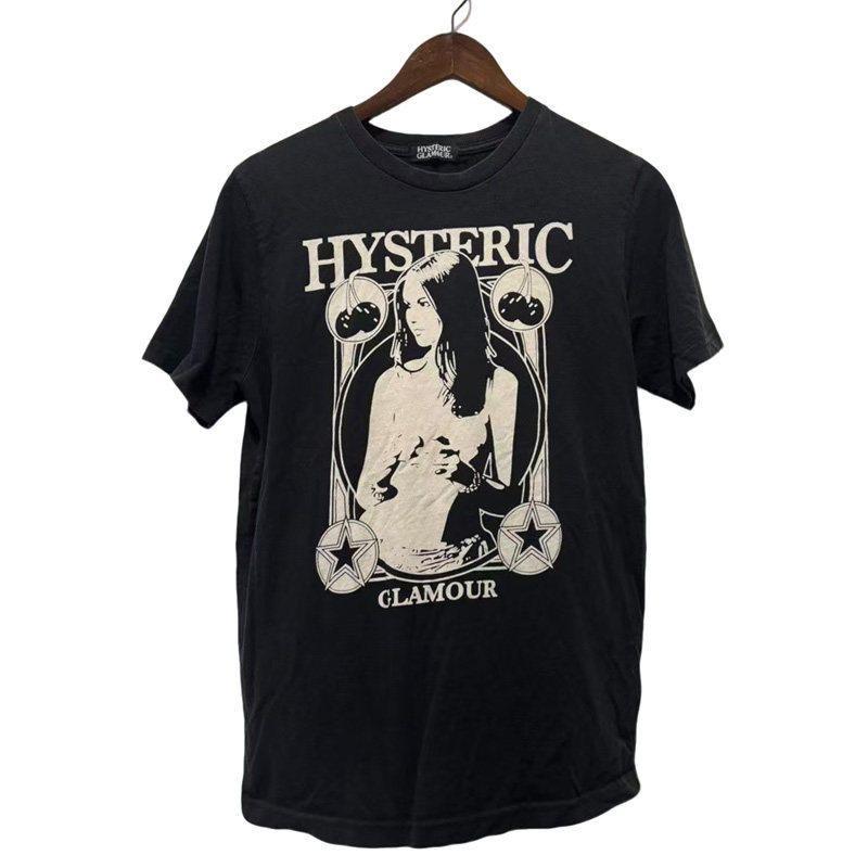 hysteric glamour 边框人像印花 歇斯底里 短袖T恤图片