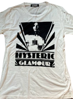 Hysteric Glamour 人像印花白色短袖T恤 印花图案