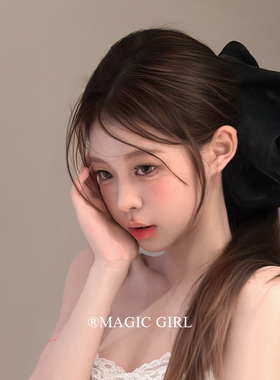 黑色大号珠光纱纱香蕉夹发饰显脸小抓夹马尾夹头饰气质发夹头花女