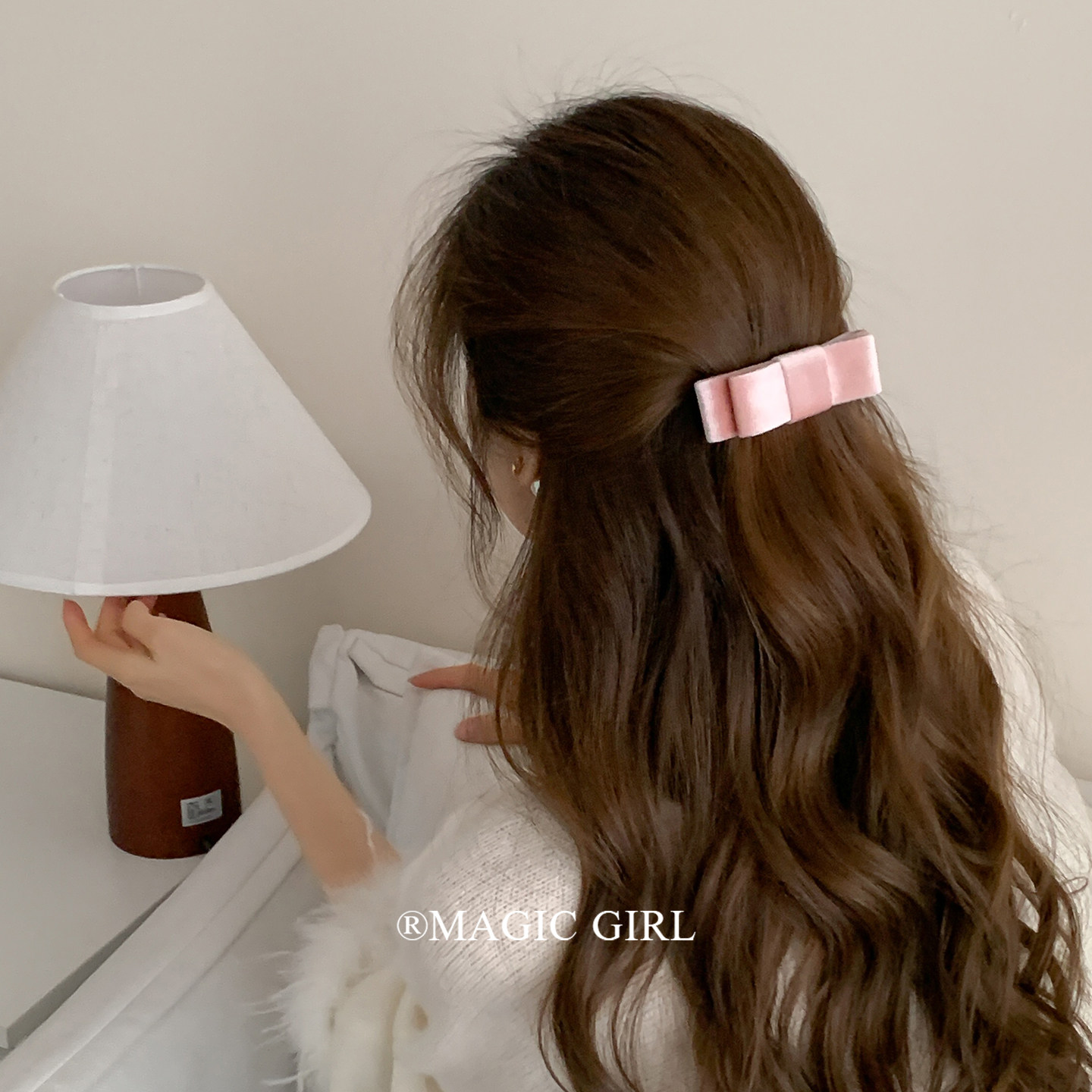 粉色立体丝绒蝴蝶结发夹女小众百搭弹簧夹发饰甜美发卡半扎发头饰,饰品/流行首饰/时尚饰品新,发饰,淘宝优惠券,粉丝福利购,淘宝优惠卷