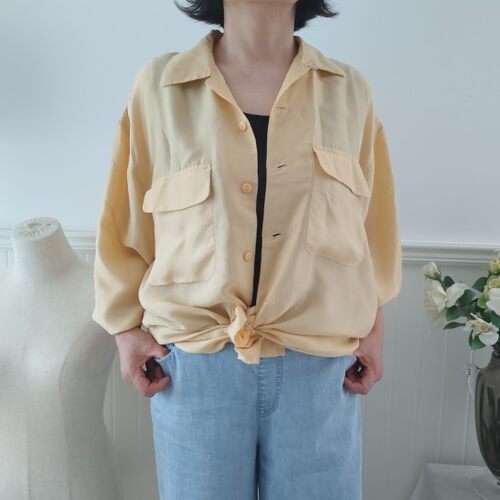 100%桑蚕丝长袖衬衫大码防晒男女