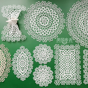 古典欧洲手工蕾丝纯棉线梭子编织外贸花边盖巾垫巾盘垫