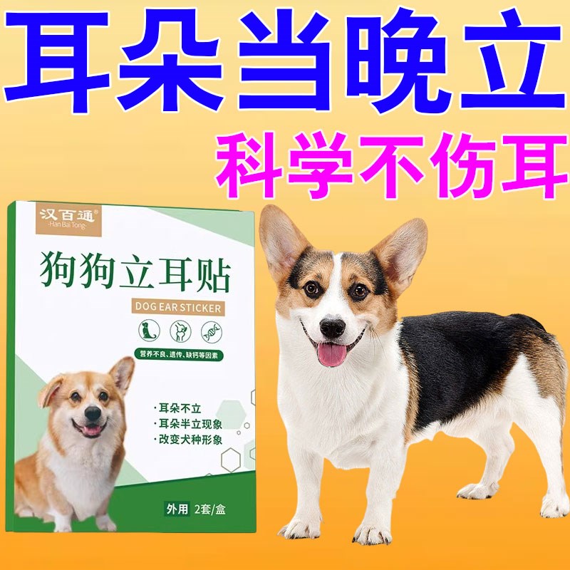 狗狗立耳辅助贴耳朵固定神器小狗狗竖耳贴柯基立耳帮手德牧杜宾耳