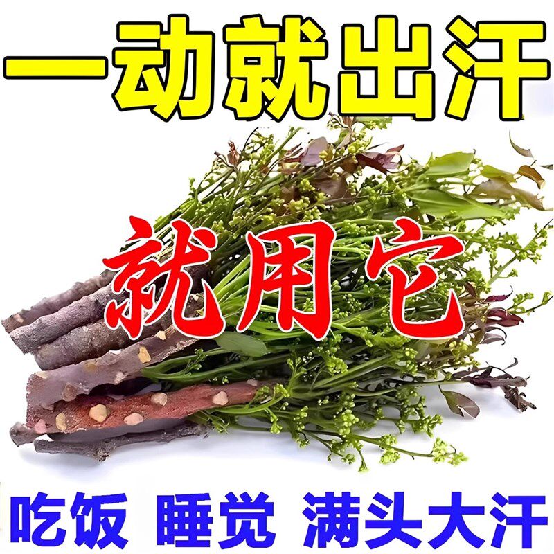 一动就出汗吃饭满头大汗睡觉爱出汗走路出汗调理晚上自汗本草HH