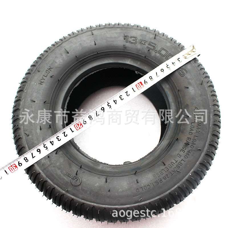 改装小四轮沙滩漂移卡丁车配件6寸轮胎真空13X5.00-6寸公路胎轮毂