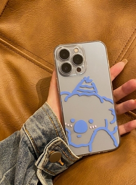 可爱害羞考拉适用于iphone16promax金属灰手机壳苹果14远峰蓝15P/12简约可爱16plus透明硅胶软壳XS超薄手感13