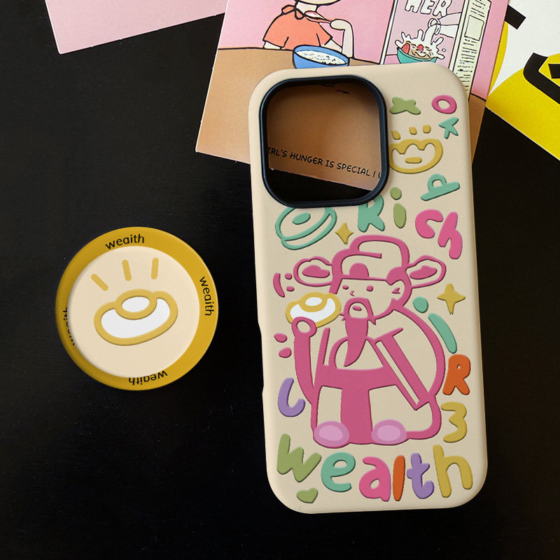 好运暴富财神适用苹果17promax手机壳iphone16pro菲林磁吸支架个性华为P80小米15小众vivo防摔保护壳oppo幸运,3C数码配件,手机保护套/壳,淘宝优惠券,粉丝福利购,淘宝优惠卷