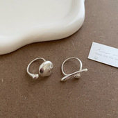 冷淡风几何线条开口戒指女小众设计感轻奢高级个性 指环戒子 时尚