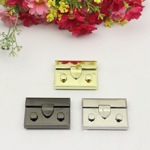 小CK包锁扣零件替换扣包包手袋按锁长方形两点锁箱包五金配件