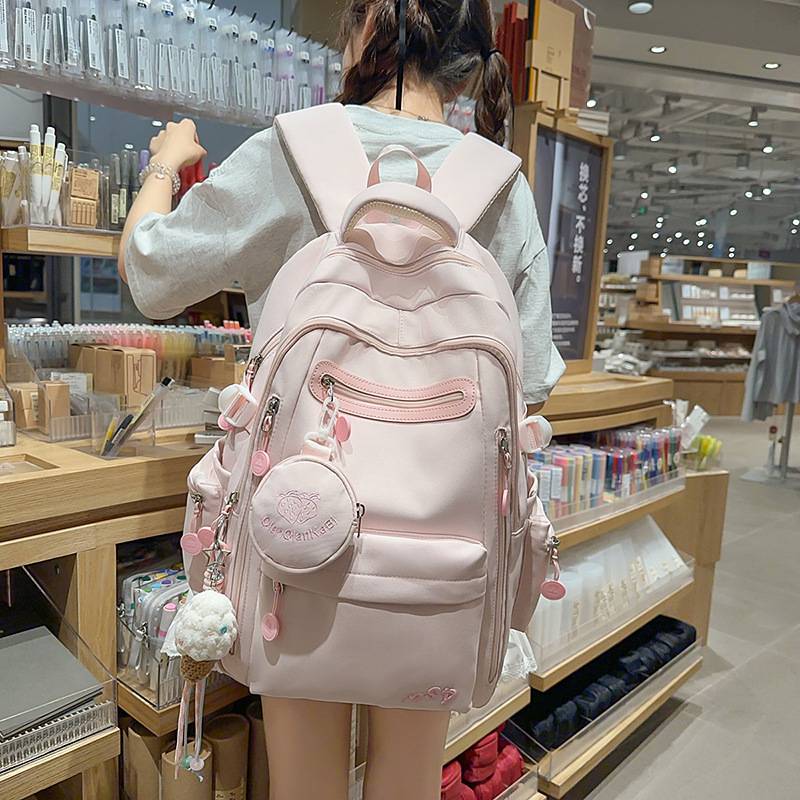 品牌官方新款韩系ins高颜值纯色背包情侣休闲简约轻便旅游大容量