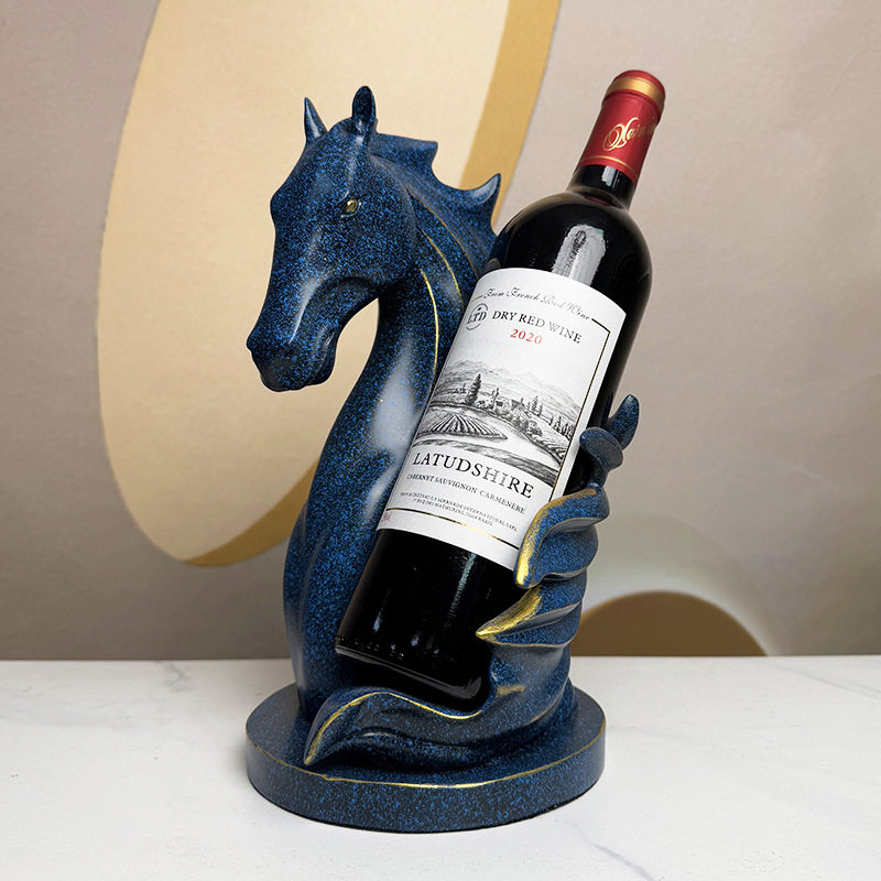小马红酒架酒柜轻奢摆件高档创意客厅家居装饰品马到成功一件代发