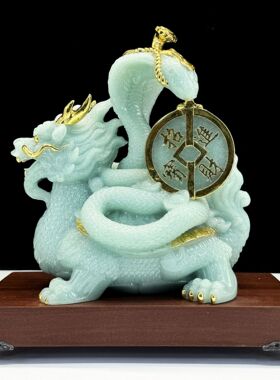 招财龟蛇纳福玄武摆件四方神兽工艺品家居北方四灵兽风水镇宅摆设