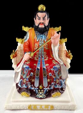 汉白玉张天师像家用供奉龙虎山张道陵神像正一真人祖天师摆件