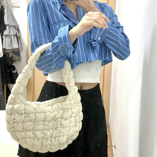 褶皱云朵腋下包包女高级感百搭