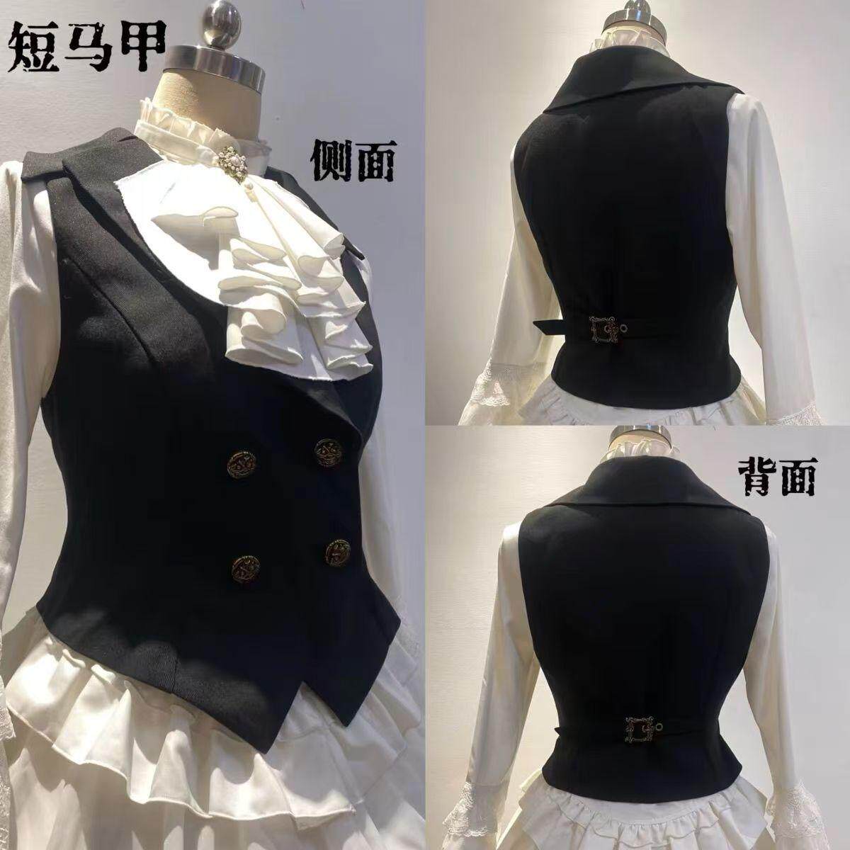 哥特lolita马甲暗黑春秋新款少女朋克风坎肩草嘴设计背心,女装/女士精品,时尚套装,淘宝优惠券,粉丝福利购,淘宝优惠卷