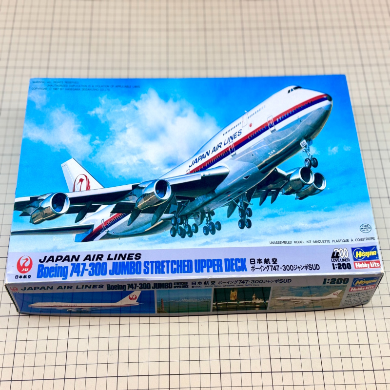 现货已停产 长谷川 日航波音747-300 LD006 1/200  推荐海淘好物