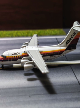 Geminijets Air Cal BAe-146 N142AC运费自理，顺丰到付寄出老货