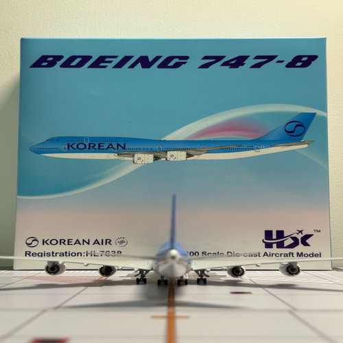 Hx models大韩航空B747-8i（新涂装），比例1：400，售出不退不