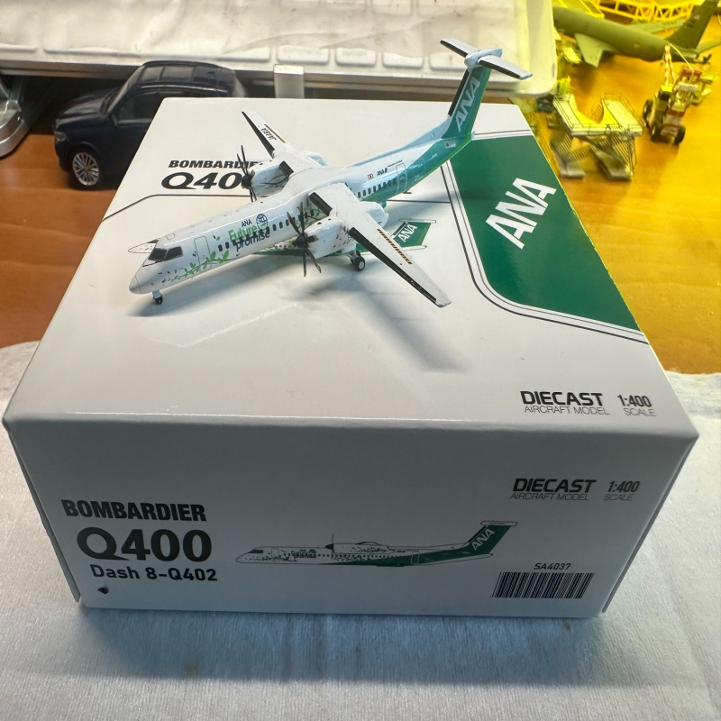 Jcwings1/400 全日空Dash8-Q402 JA461AANA环保彩绘冲8支线飞机