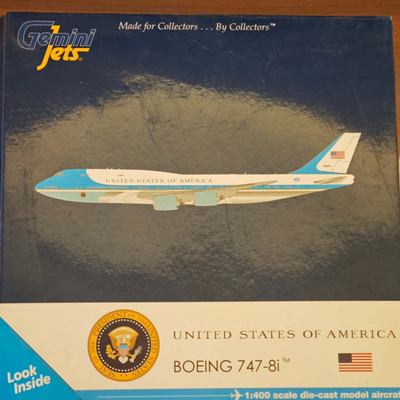 美国空军747 空军一号专机 Boeing747-8igeminijets1/400合金飞