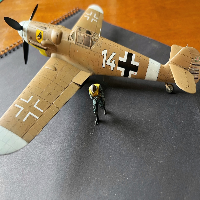 北非涂装BF-109，1/35边境板件完成品，顺丰陆运包邮感兴趣的话