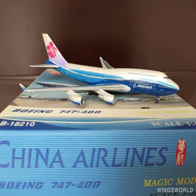 1:400 magic mg 中华航空 华航 747-400 大蓝鲸 波音原厂彩绘mg
