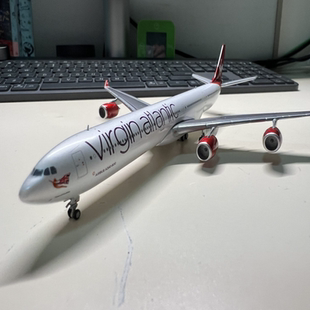 95新 GJ 1:400 英国维珍航空 A340-600 A346,G-VEIL 静态GJ 17