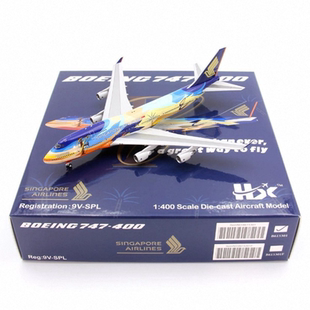 400 400非常 新加坡航空波音B747 飞机模型 SPL Models