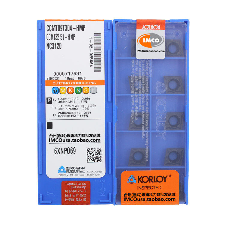 韩国克罗伊CCMT09T302/09T304/09T308-HMP NC3120原装正品