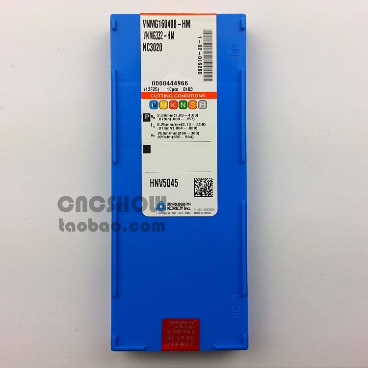 韩国克罗伊VNMG160404/160408-HM NC3120原装正品特价假一罚十