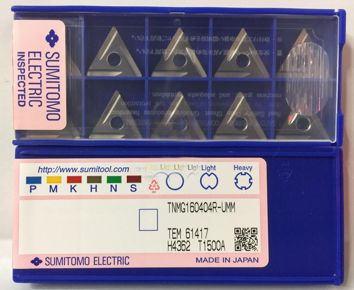 住友 SUMITOMO TNMG160404L T1500A 正品