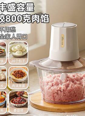 官方正品牌小熊绞肉机QSJ-E03B2切碎机家用电动型料理多功能打肉