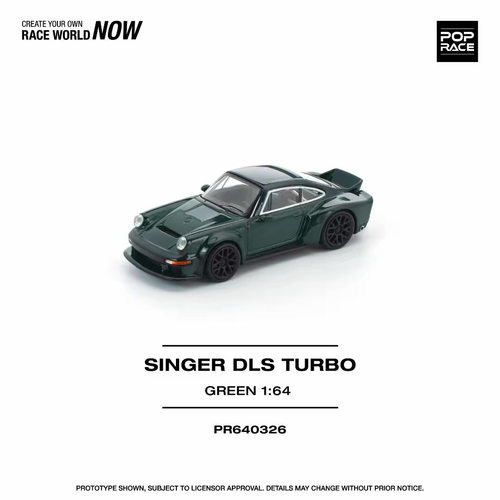 现货 PopRace 保时捷 911 SINGER DLS TURBO PR640326 合金 1:64