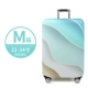 Градиентный гофрированный размер M [двухслойное утолщение] Чемодан 24 дюйма