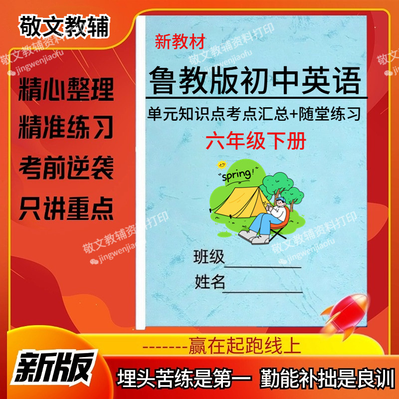 26新鲁教版英语六下知识考点速记
