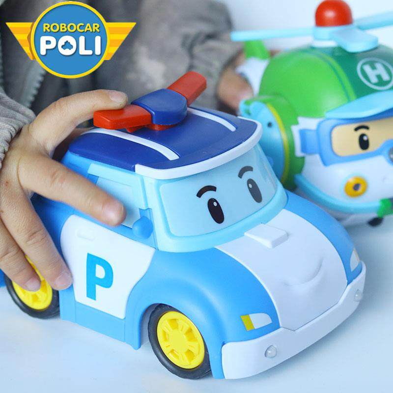 poli警长正版波力变形珀利警车安巴罗伊海利儿童机器人玩具车男孩