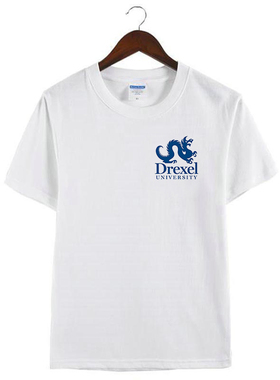 新款美国德雷塞尔大学Drexel University周边纪念衫短袖半袖T恤衣
