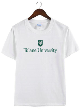 新款Tulane University美国杜兰大学周边纪念衫短袖半袖T恤衣服