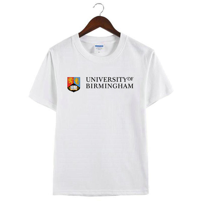 新款伯明翰大学Birmingham伯大周边纯棉纪念衫男女短袖半袖T恤衣