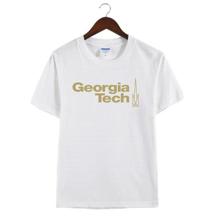新款Georgia Tech佐治亚理工学院短袖美国名校周边纪念衫T恤纯棉