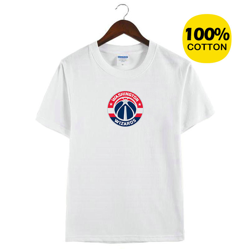 华盛顿奇才队周边定制篮球球迷纪念衫衣服男女纯棉短袖半袖T恤