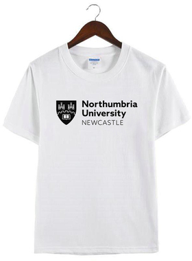 新款英国诺森比亚大学Northumbria周边纪念衫男女圆领短袖半袖T恤