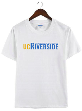 新款UC Riverside美国加州大学河滨分校纪念衫短袖半袖T恤衫体恤