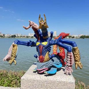 新款大号吉咖奇美拉王究极合体怪兽软胶超8兄弟人偶模型怪兽玩具