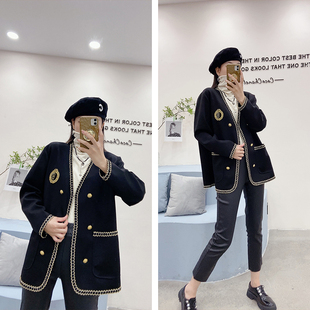 减龄显瘦长袖 秋季 外套上衣潮 胖妹妹MM洋气时尚 女装 2022年新款 大码