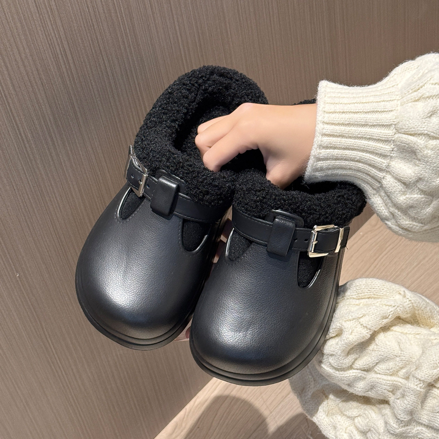 防水棉拖鞋女冬季居家室内EVA防滑保暖加绒加厚毛毛外穿勃肯棉拖,女鞋,棉鞋,淘宝优惠券,粉丝福利购,淘宝优惠卷